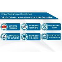 Colchão Casal Molas Ensacadas  MasterPocket Starflex Dream New Pillow In (138x188x30) - Orthoflex - 6