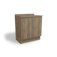 Gabinete de Cozinha Modulado Balcão Maxxi G744 2 Portas c/Tampo 80cm Nogal/Nogal - Kappesberg - 1