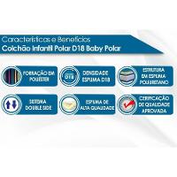 Colchão do Bebê D18 Baby Berço - 60x130x10 - Polar - 2