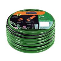 Mangueira Flex Para Jardim Verde Com Faixa Preta Em Pvc 4 Camadas 10 M Com Engate Rosquea - 1