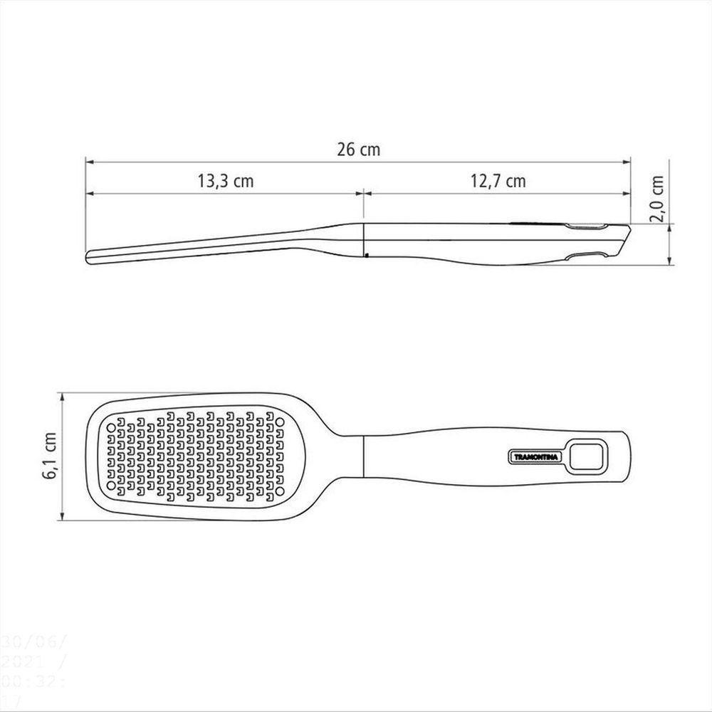 Ralador Tramontina Verano Com Lâmina Em Aço Inox E Cabo De Polipropileno ônix Tramontina - 3