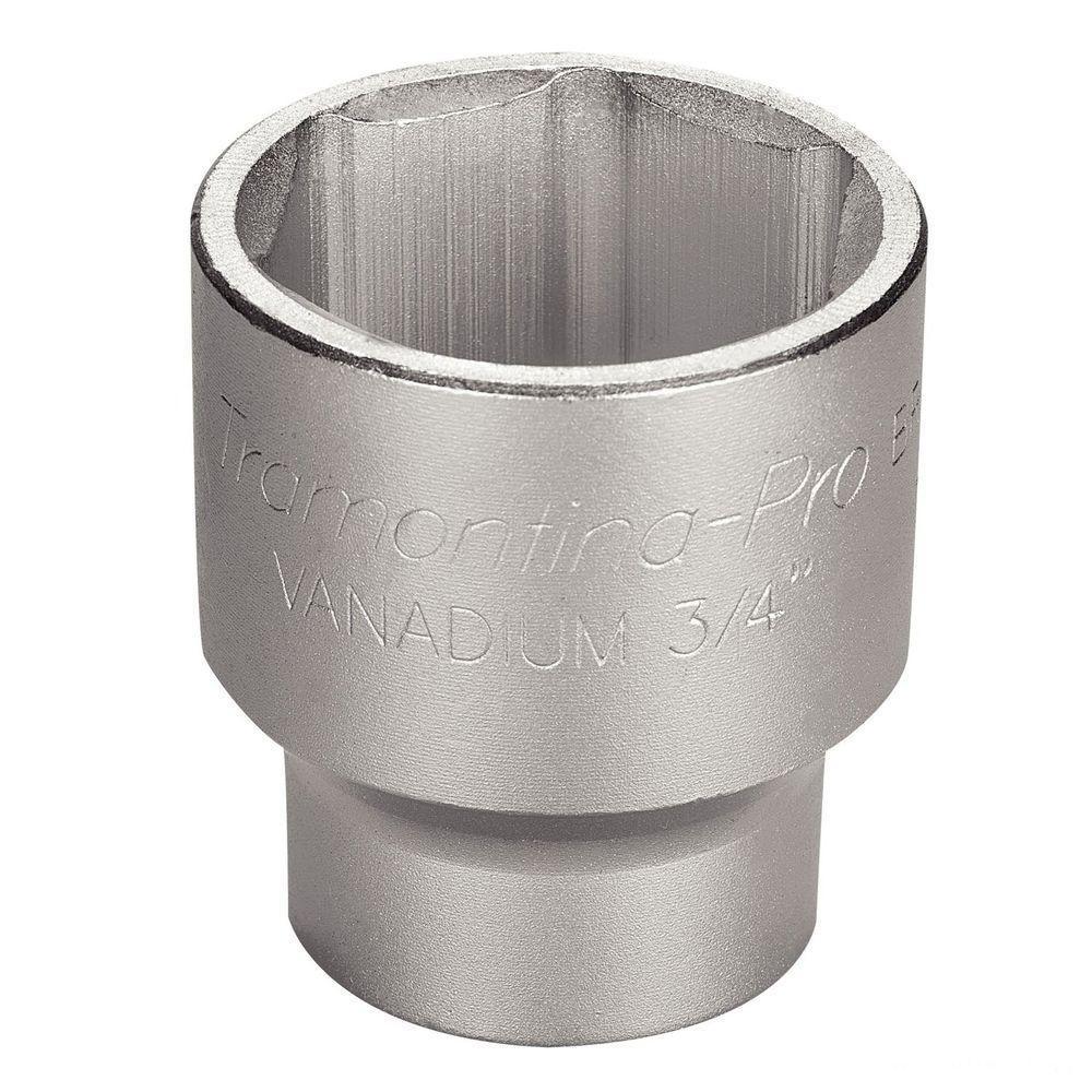 Soquete Sextavado Em Aço Cromo Vanádio 50 Mm - Encaixe 3/4" Tramontina Pro Tramontina - 1