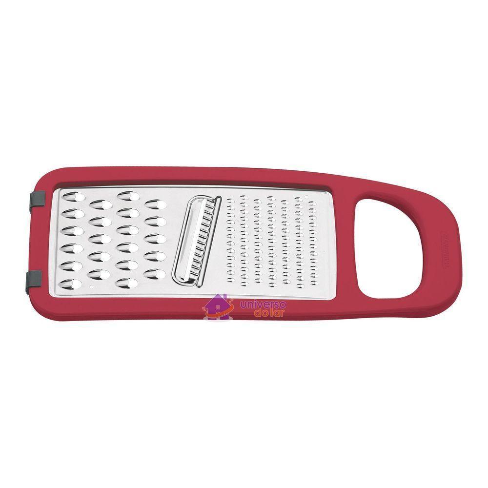 Ralador Tramontina Utilitá Em Aço Inox E Abs Com Base Emborrachada Vermelho Tramontina - 1