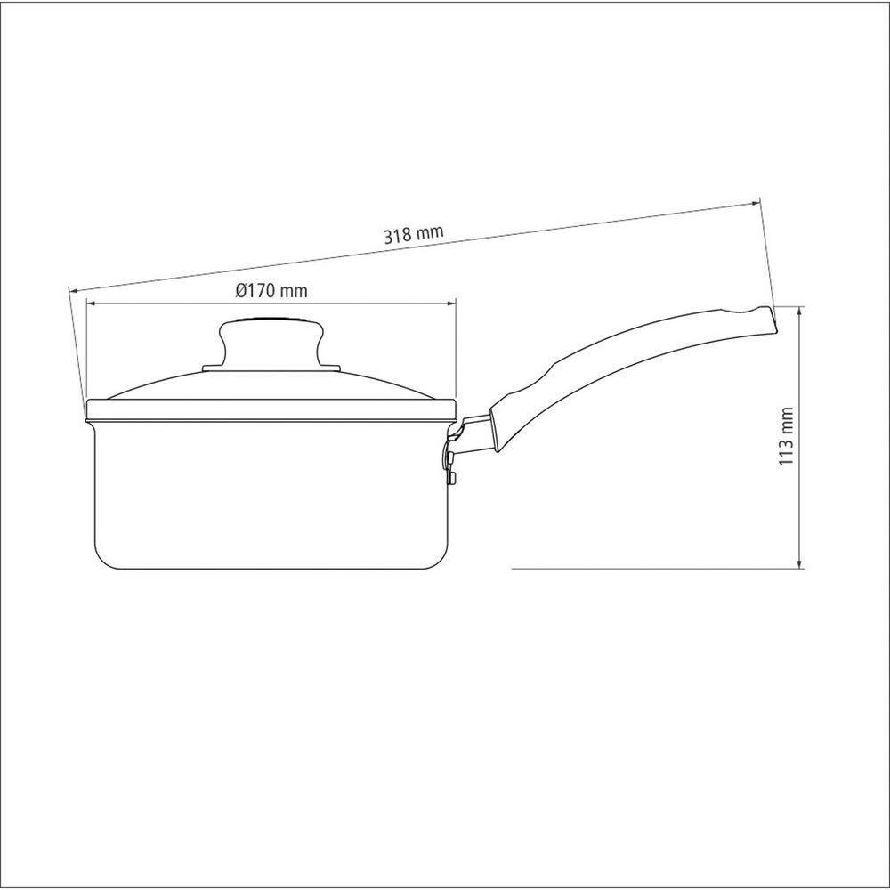 Panela De Aluminio Com Revestimento Interno De Antiaderente ø16cm Tramontina - 5