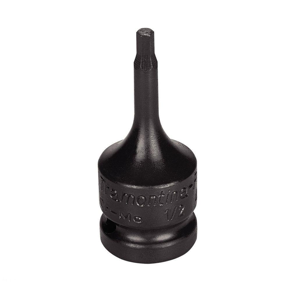 Soquete De Impacto Ponta Hexagopnal Em Aço Cromo Molibdênio 5 Mm - Encaixe 1/2\'\' Tramontina - 1