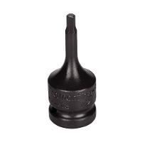 Soquete De Impacto Ponta Hexagopnal Em Aço Cromo Molibdênio 5 Mm - Encaixe 1/2\'\' Tramontina - 1