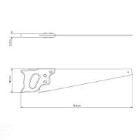 Serrote Profissional Tramontina 26" Com 5 Dentes Por Polegada Em Aço Carbono Com Cabo De Madeira Tramontina - 2
