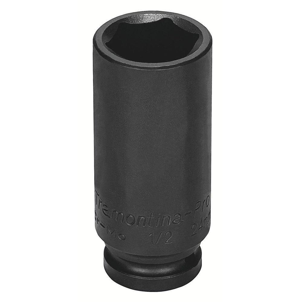 Soquete De Impacto Sextavado Longo Em Aço Cromo Molibdênio 9 Mm - Encaixe 1/2\'\' Tramontina Pro Tramontina - 1