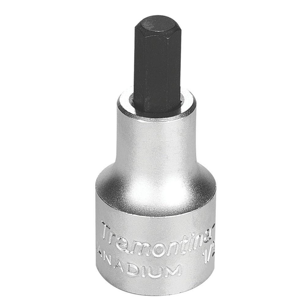 Soquete Em Aço Cromo Vanádio Ponta Hexagonal 10 Mm - Encaixe 1/2" Tramontina Pro Tramontina - 1