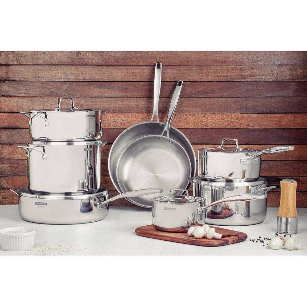 Panela Tramontina Grano Em Aço Inox Corpo Triplo Com Tampa E Cabo 20 Cm 3,1 L Tramontina - 2