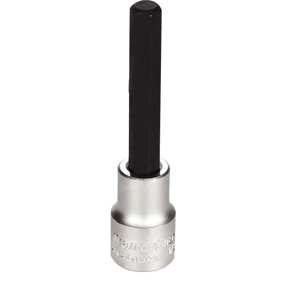 Soquete Em Aço Cromo Vanádio Ponta Hexagonal Longa 5/16" - Encaixe 1/2" Tramontina Pro Tramontina - 1