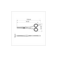Tesoura Para Cabelo Tramontina Em Aço Inox Com Fio Desbaste 5,5" Tramontina