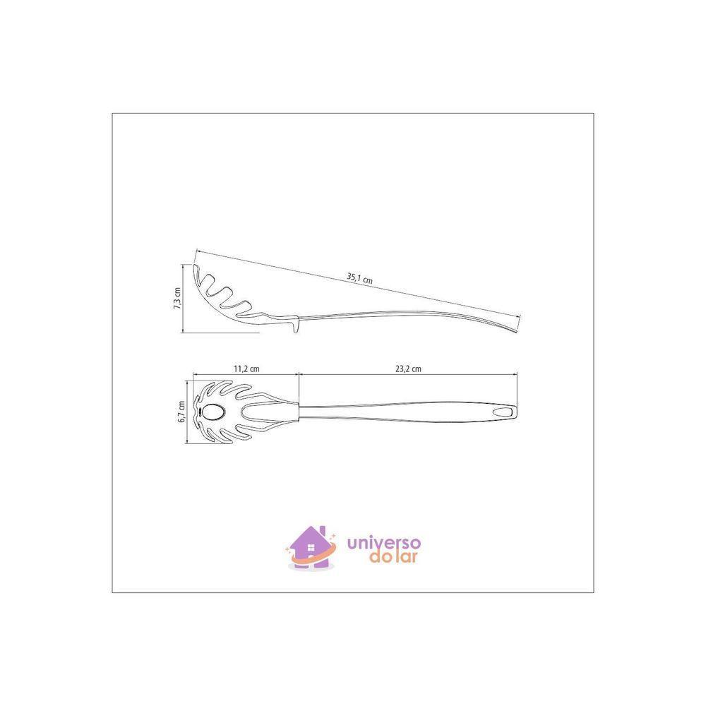 Pegador De Massa Tramontina Movin Em Nylon Com Cabo De Aço Inox Lilas Tramontina - 4