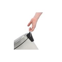 Lixeira Inox Com Pedal Brasil Com Acabamento Polido E Balde Interno Removível 12 L