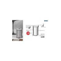 Lixeira Inox Com Pedal Brasil Com Acabamento Polido E Balde Interno Removível 12 L - 6