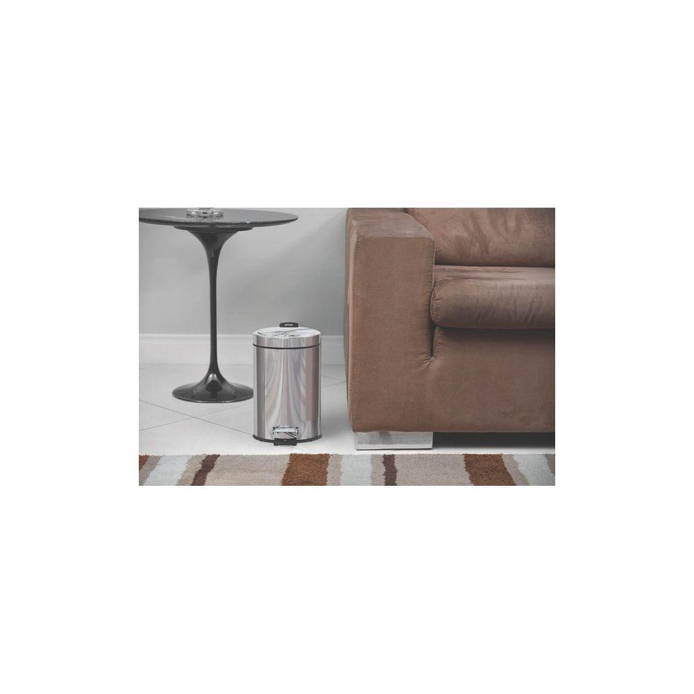 Lixeira Inox Com Pedal Tramontina Brasil Com Acabamento Polido E Balde Interno 3 L Tramontina - 2