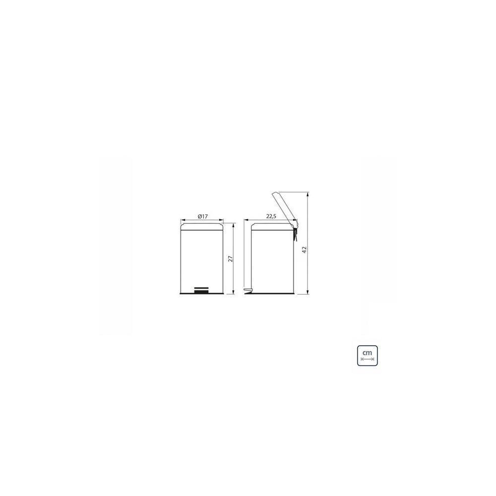 Lixeira Inox Com Pedal Tramontina Brasil Com Acabamento Polido E Balde Interno 3 L Tramontina - 4