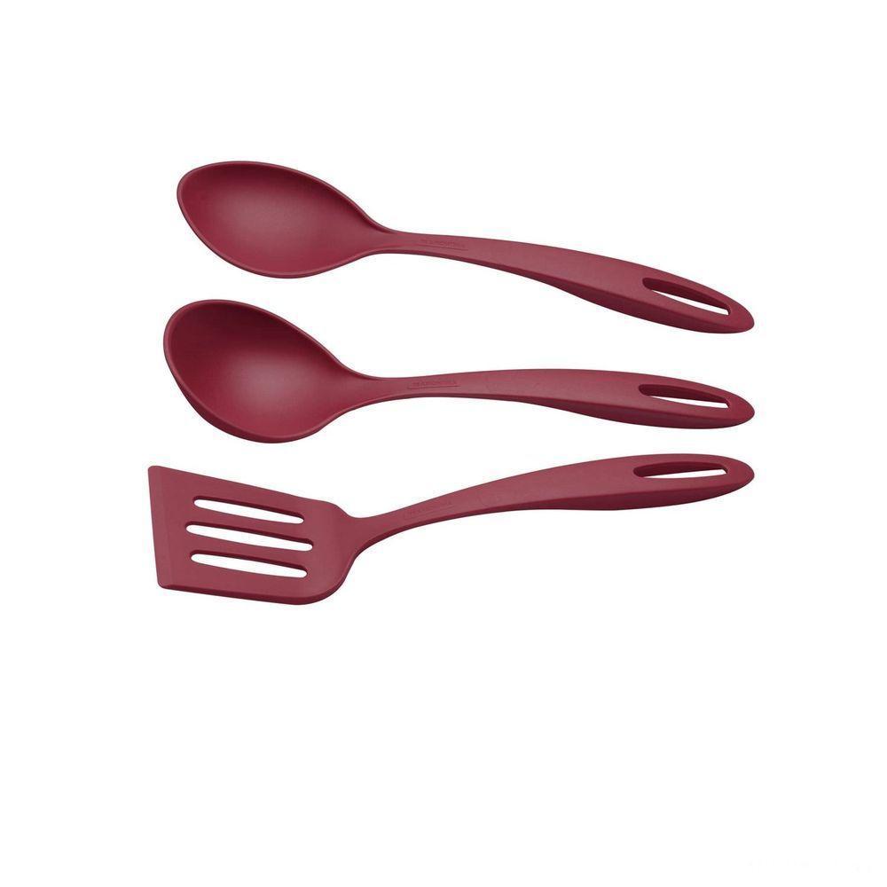 Jogo De Utensílios Tramontina Ability Em Nylon Vermelho 03 Peças Tramontina - 1