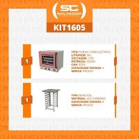 Kit - Forno Turbo Elétrico Fast Oven Prp-004 220v Rosa + Bancada Mes-004 - Progás 220v - 5