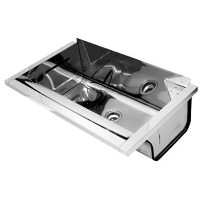 Tanque Reto De Parede De Inox 47l Cromado - Docol