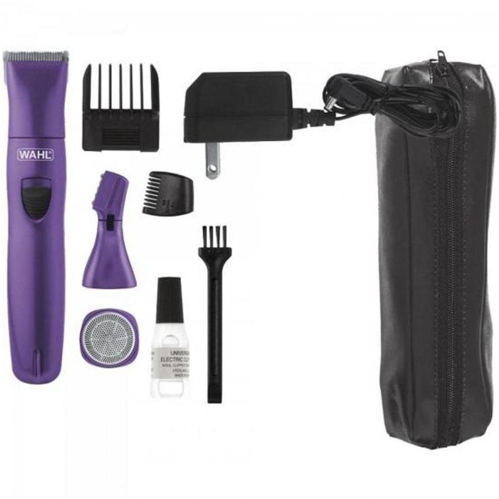 Aparador De Pelos Sem Fio Bivolt Total Body Kit Roxo Wahl - 1