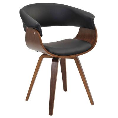 Cadeira Giratória Decorativa para Escritório Home Office Ohana Pu Preto Gran Belo