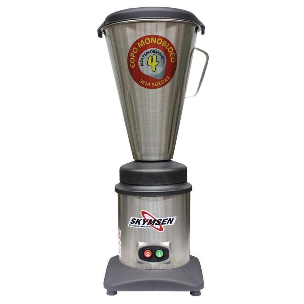 Liquidificador Inox 4 Litros, Alta Rotaçao, Copo Monobloco Inox Ta-04mb-n - Skymsen 127v 127v - 1