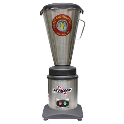 Liquidificador Inox 4 Litros, Alta Rotaçao, Copo Monobloco Inox Ta-04mb-n - Skymsen 127v 127v