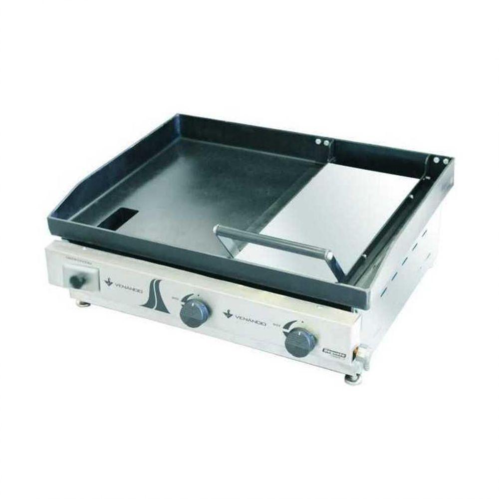 Chapa A Gás Inox 65cm C65 - Met. Met. Venâncio - 1