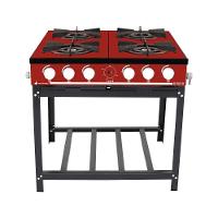 Fogão A Gás Bravo Multicores 4 Bocas Br4b - Venâncio Vermelho Vermelho - 1