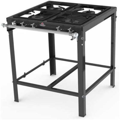 Fogão Industrial 4 Bocas Simples (c/ Registro P/ Forno) Pms-400n - Progás