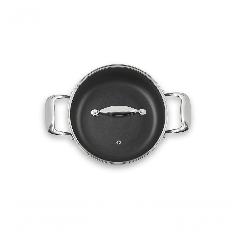 Caçarola C/tampa ø22cm 3,65l Fundo De Indução Diamond Brinox ø22 X 10,5 Cm Cinza Brinox - 2