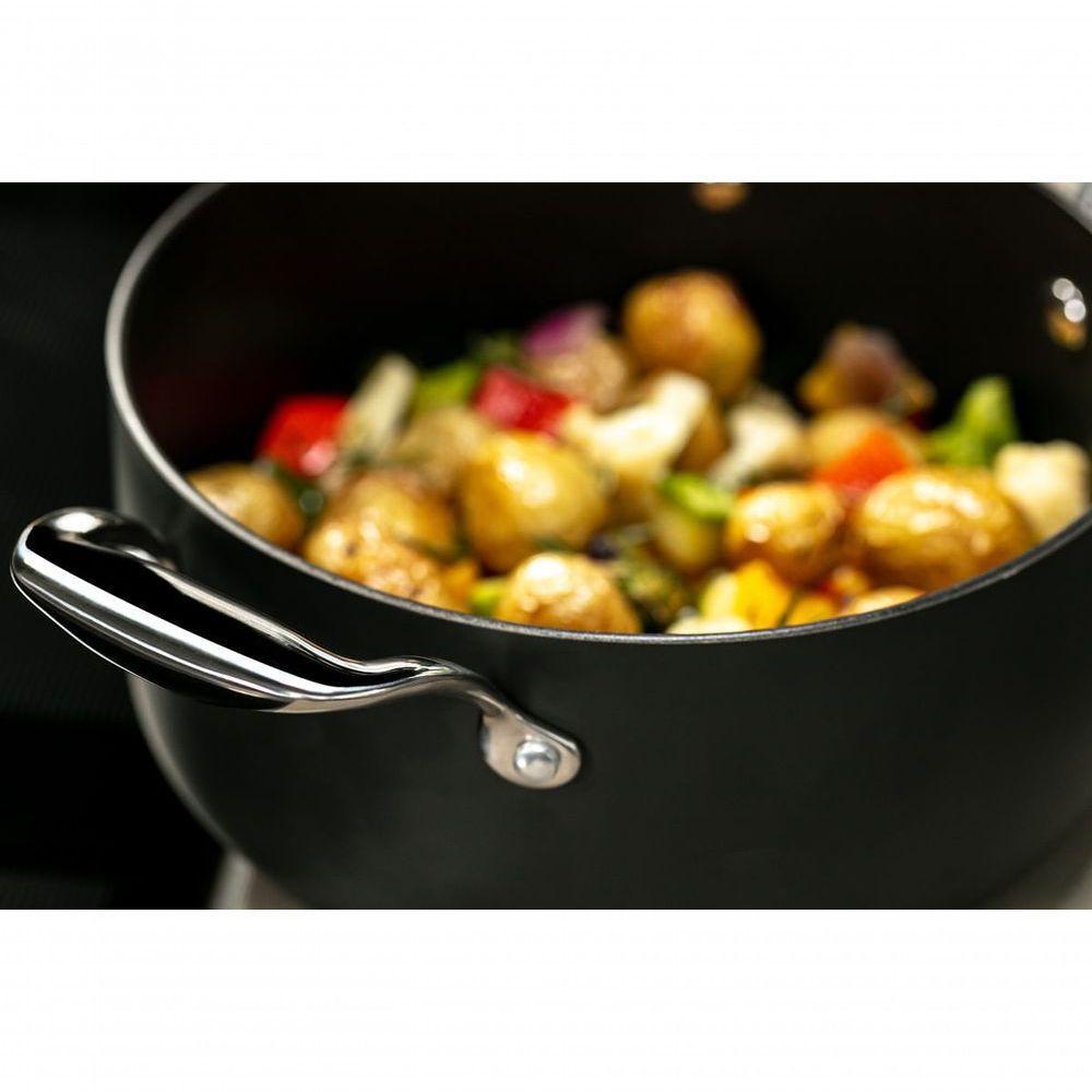 Caçarola C/tampa ø22cm 3,65l Fundo De Indução Diamond Brinox ø22 X 10,5 Cm Cinza Brinox - 4