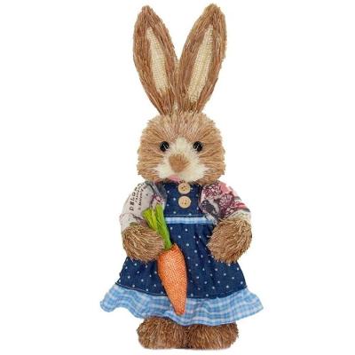 Coelha De Páscoa Decoração Enfeite Coelhinha 33cm