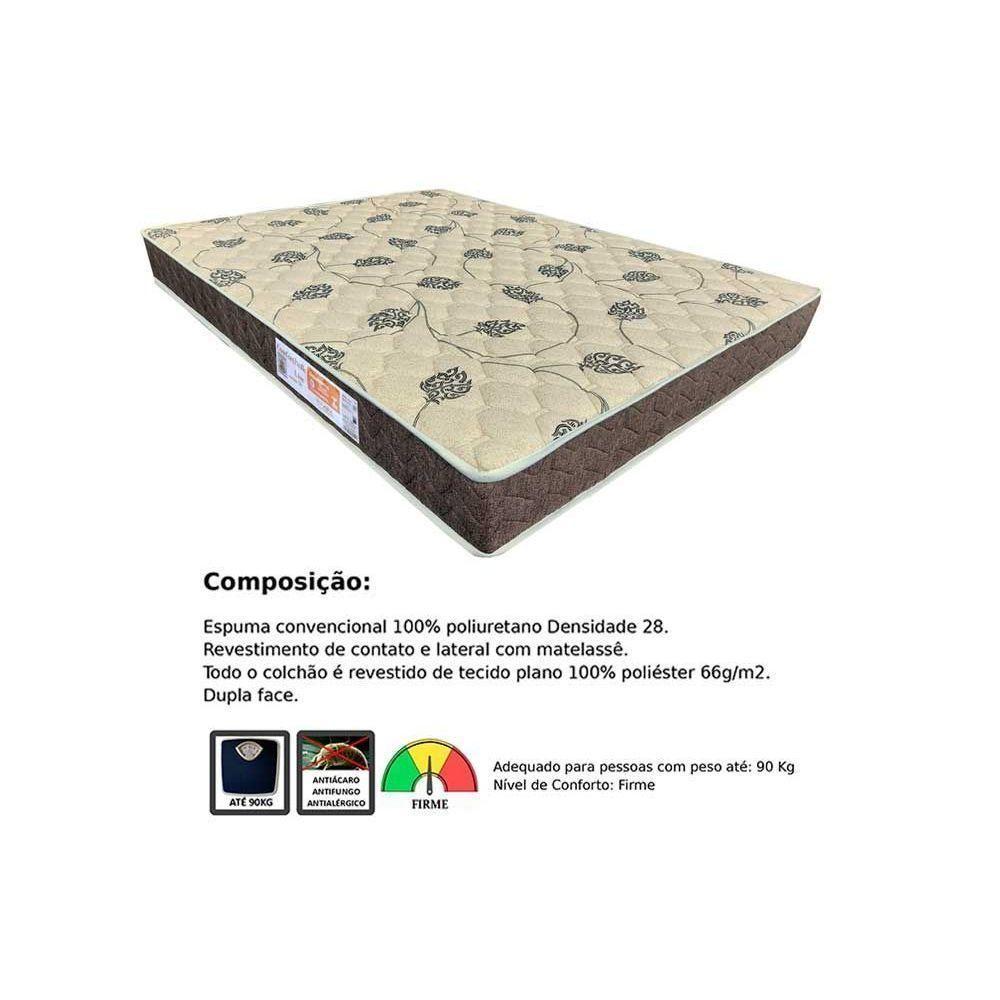 Colchão Viúva Espuma D28  Comfortpedic Line (128x188x14) - Orthoflex - 5