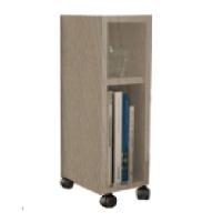 Mesa De Cabeceira Nicho Em Mdf Madeirado Com Rodizio - 1