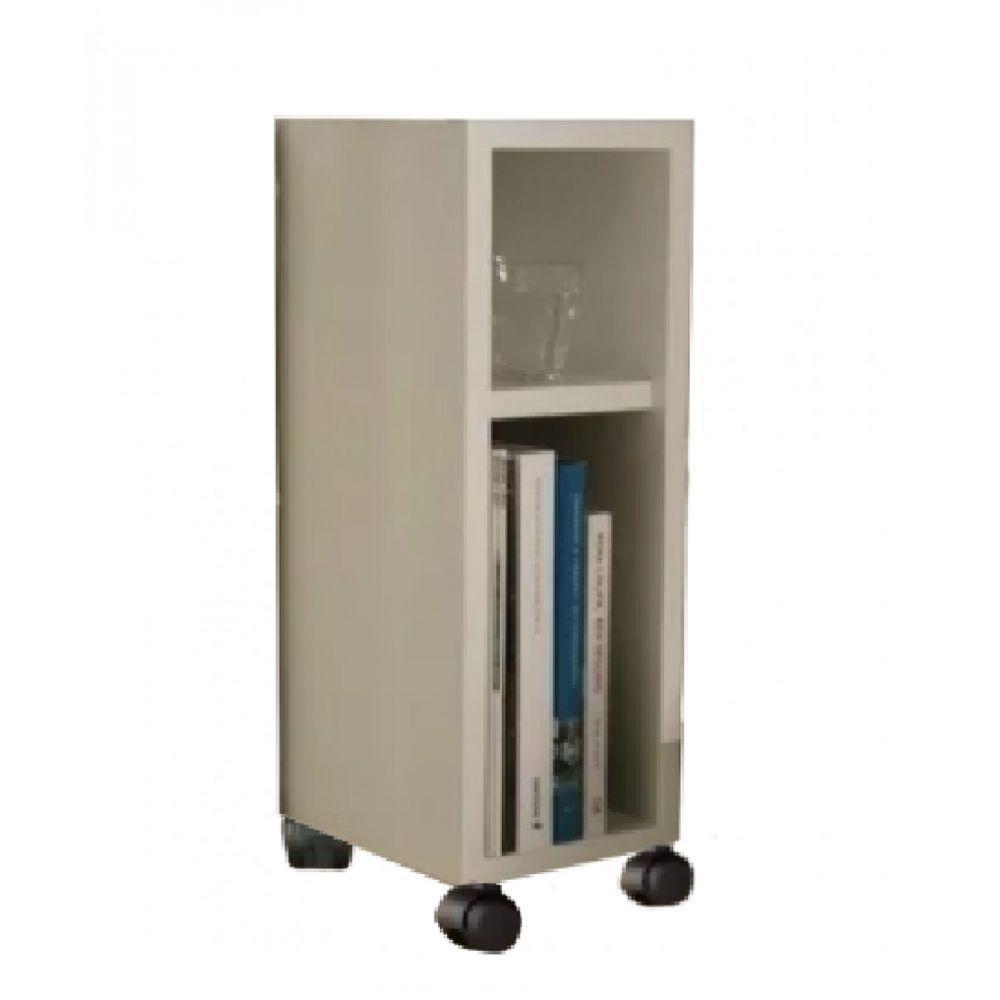 Mesa De Cabeceira Nicho Em Mdf Branco Com Rodizio - 1