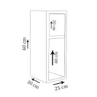 Mesa De Cabeceira Nicho Em Mdf Branco Com Rodizio - 2