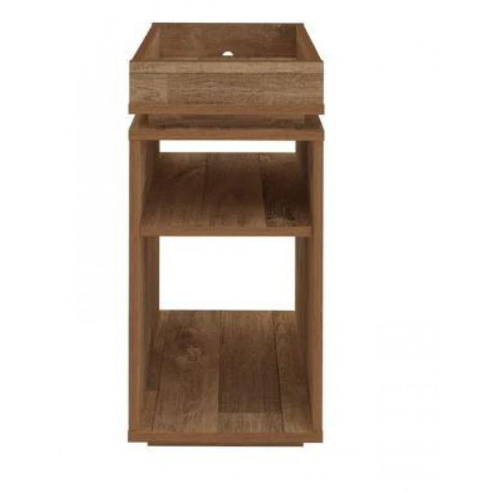 Mesa De Cabeceira Lateral Madeirado Em Mdf - 3