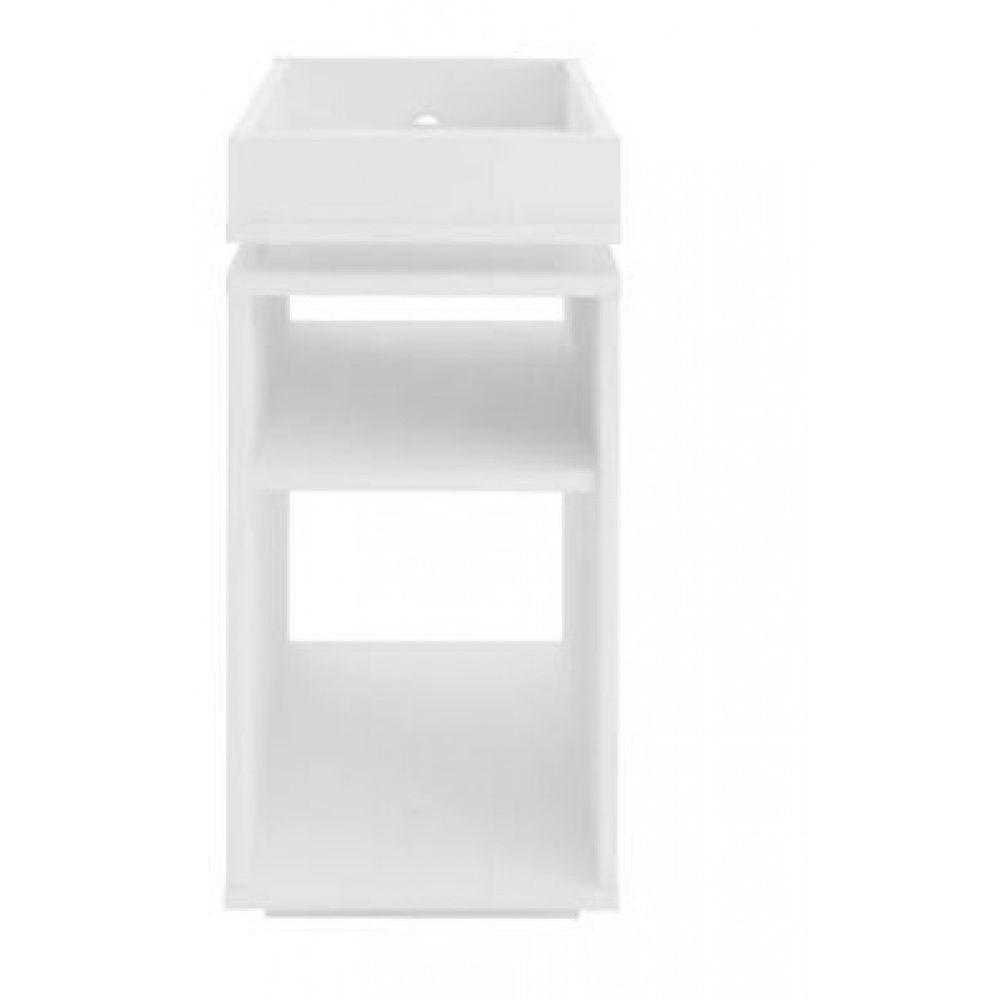 Mesa De Cabeceira Lateral Branco Em Mdf - 3
