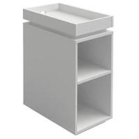 Mesa De Cabeceira Lateral Branco Em Mdf - 1