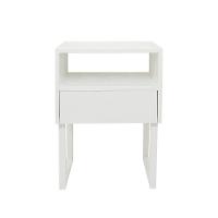 Mesa De Cabeceira Lateral Nicho Com Gaveteiro Branco Laca - 5