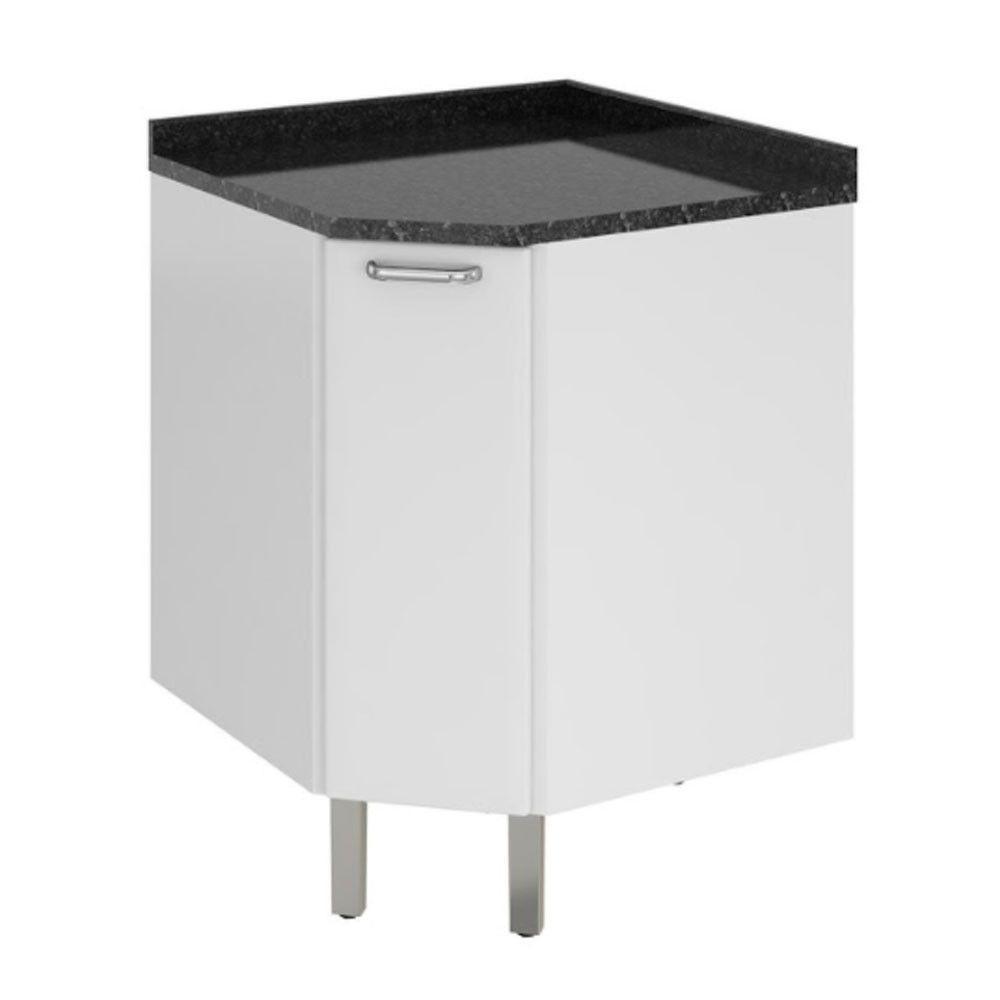 Balcão De Canto Itatiaia 1 Porta Com Tampo Branco - 1