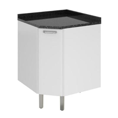 Balcão De Canto Itatiaia 1 Porta Com Tampo Branco