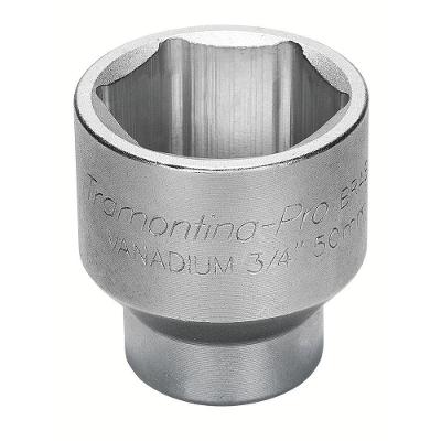 Soquete Sextavado Em Aço Cromo Vanádio 17 Mm - Encaixe 3/4" Tramontina Pro Tramontina
