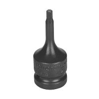 Soquete De Impacto Ponta Hexagopnal Em Aço Cromo Molibdênio 4 Mm - Encaixe 1/2'' Tramontina - 1
