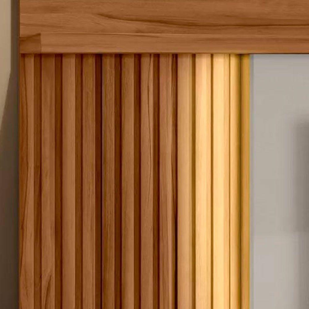 Home Nt1295 183cm Para Tv Até 60 Polegadas Com Detalhe Ripado E Pés Notável Freijó Trend/ Off White Tx - 7