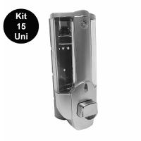Dispenser Shampoo Sabonete Liquido Kit 15 Und - 1