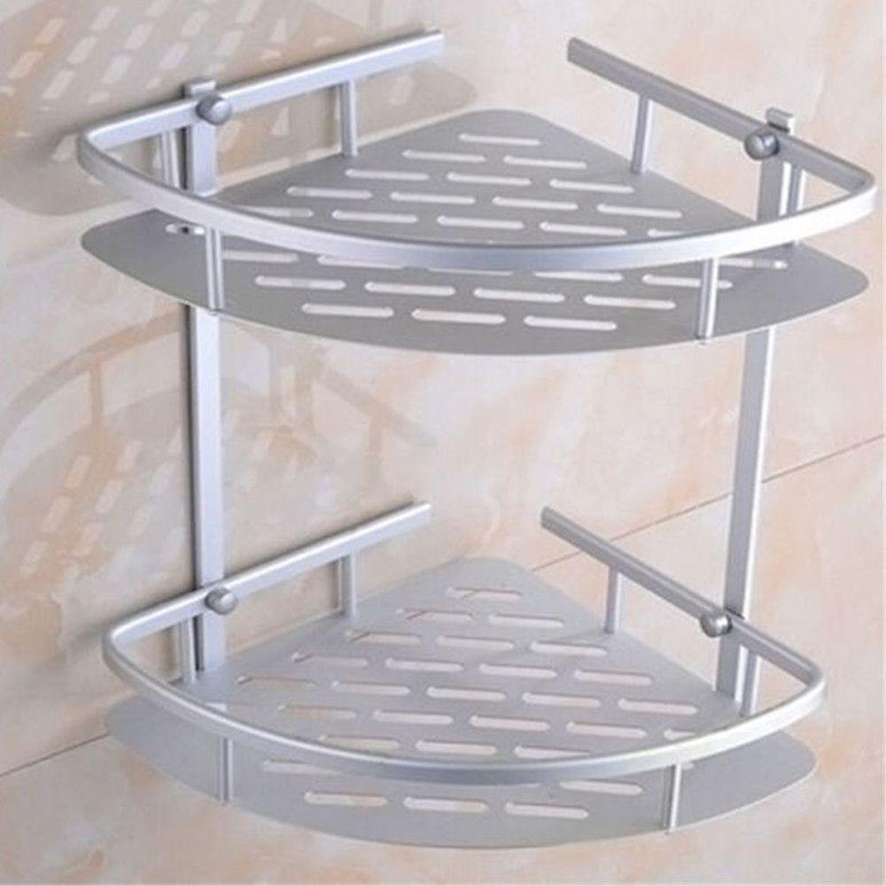 Suporte De Shampoo Aluminio Sabonete Rack De Banheiro Prateleiras Parede - 4