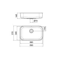 Cuba De Inox Cromada Riva 56x34 - Docol - 2